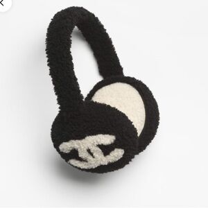 CHANEL Black and Cream Over-Ear Headphones‎